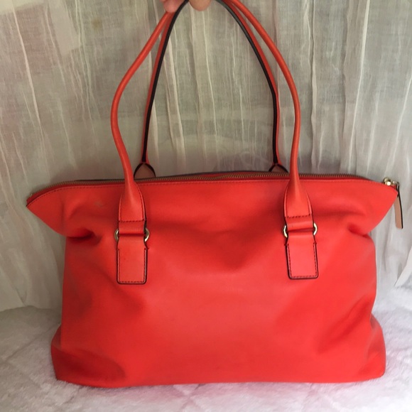 Kate Spade "Theresa" Purse w/ Dustbag LARGE/ Flame - Picture 6 of 8